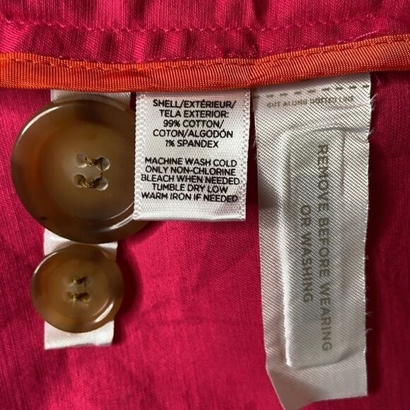 WOMEN’S Ann Taylor LOFT pink short trench jacket - Picture 7 of 9